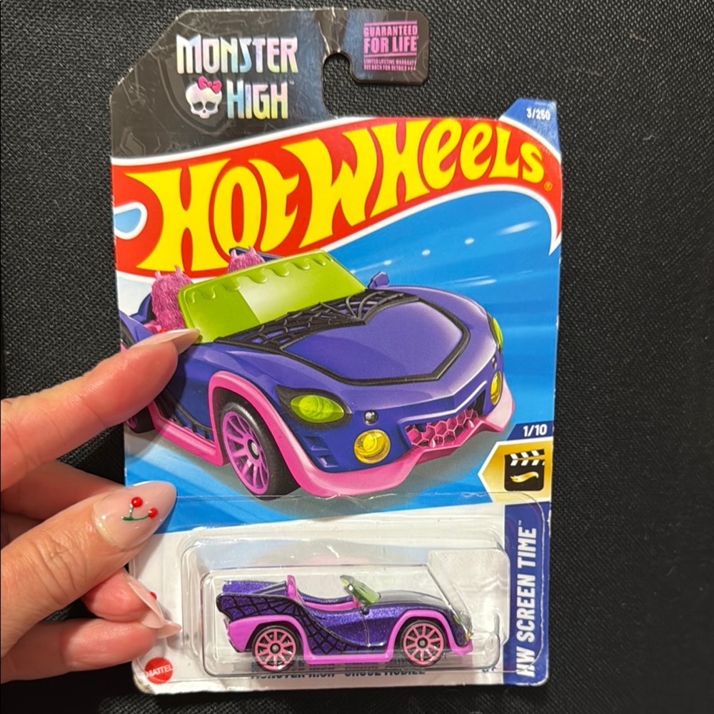 Hot Wheels Corvette Toy Car Purple and Pink